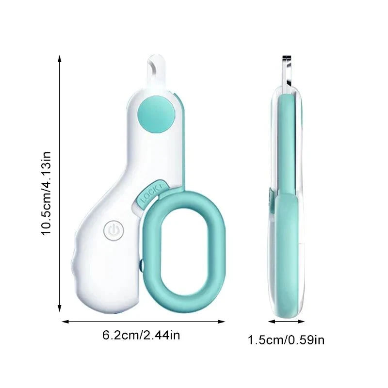 Load image into Gallery viewer, LED Pet Nail Clippers with built-in light for safe trimming, ergonomic design, and stainless steel blades.
