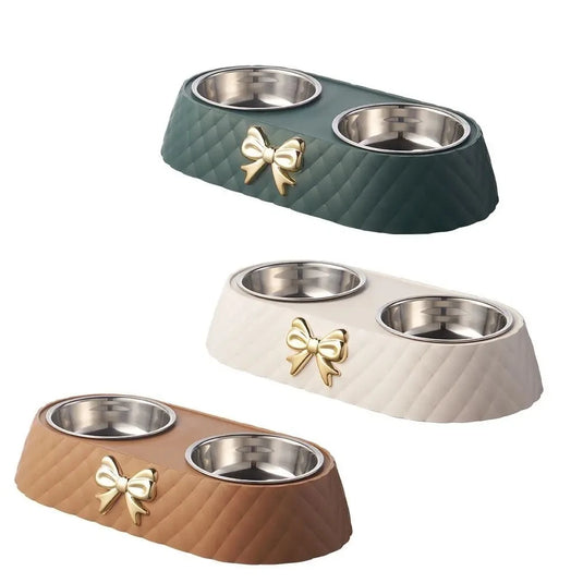 Double Pet Bowl Set – Stainless Steel Feeder
