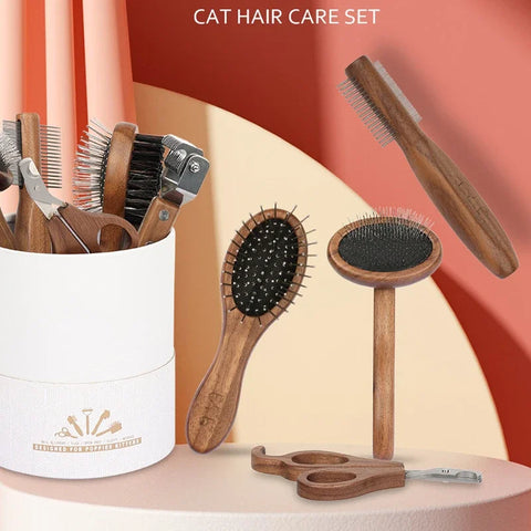 Wood Pet Grooming Kit & Natural Nail Care
