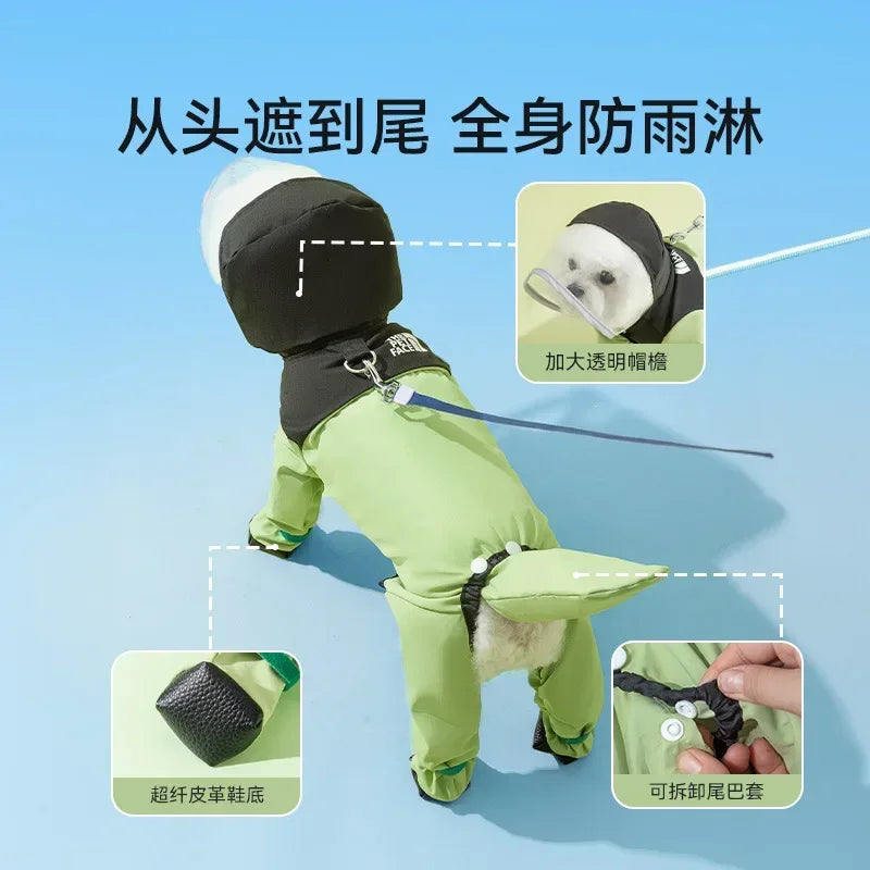 Load image into Gallery viewer, Waterproof Reflective Raincoat for Small Dogs
