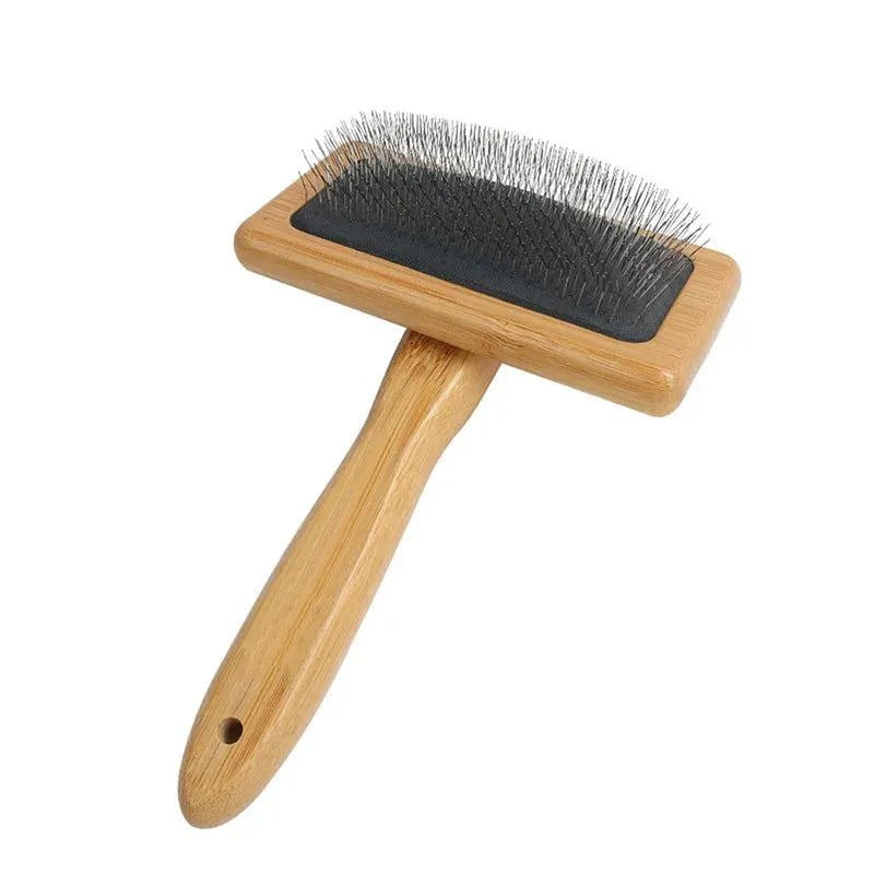 Load image into Gallery viewer, Eco-Friendly Bamboo Pet Grooming Brush for dogs and cats.
