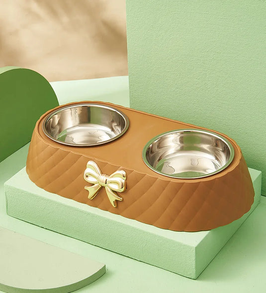 Double Pet Bowl Set – Stainless Steel Feeder