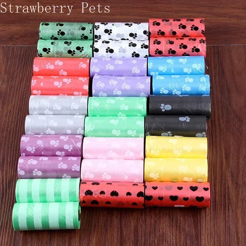 Eco-Friendly Degradable Dog Poop Bags – 5 Rolls 100pcs for Cats & Dogs