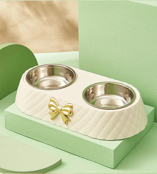 Double Pet Bowl Set – Stainless Steel Feeder