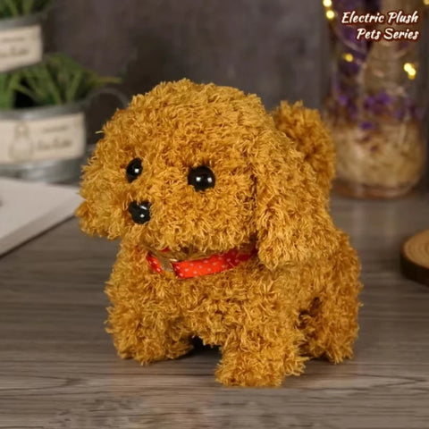 Realisti Robot Puppy Dog Robot Like Real Plush Simulation Smart Dog Children Toy Electric Robot Pet Doll Toddler Christmas Gift