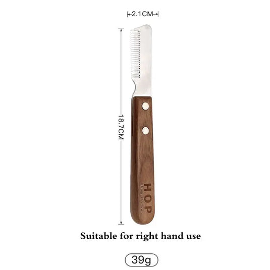 Sustainable Wood & Stainless Steel Pet Grooming Set