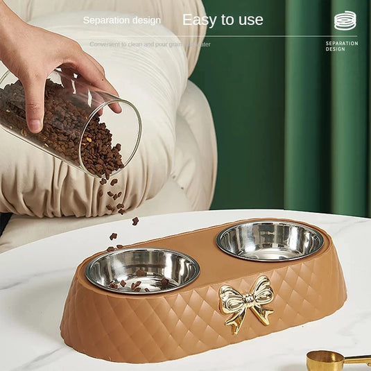 Double Pet Bowl Set – Stainless Steel Feeder