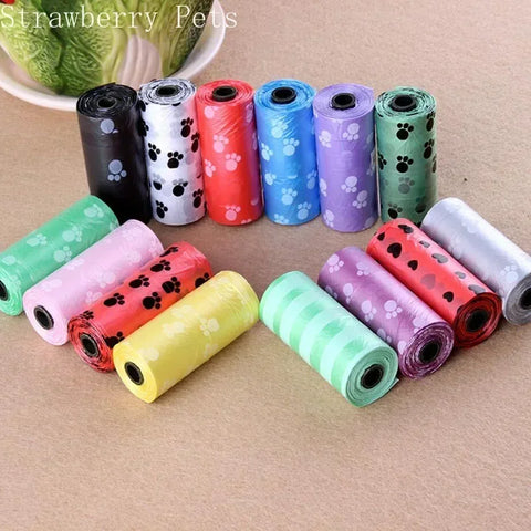 Eco-Friendly Degradable Dog Poop Bags – 5 Rolls 100pcs for Cats & Dogs