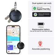 Apple-Ready Smart GPS Tracker: Never Lose Keys, Pets, or Luggage Again!
