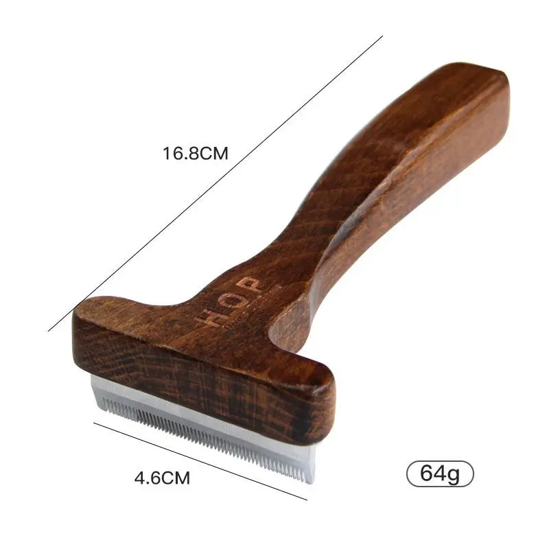 Load image into Gallery viewer, Sustainable Wood &amp; Stainless Steel Pet Grooming Set
