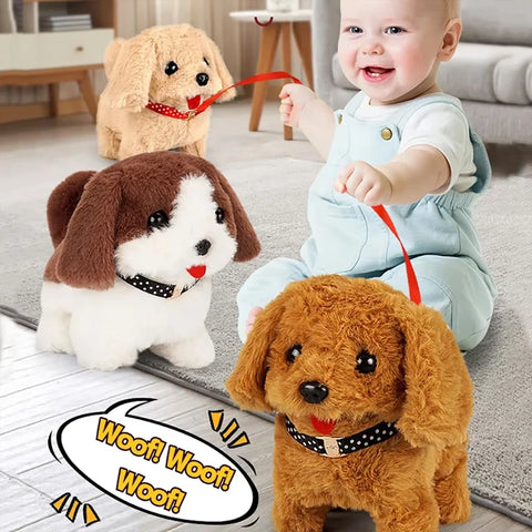 Realisti Robot Puppy Dog Robot Like Real Plush Simulation Smart Dog Children Toy Electric Robot Pet Doll Toddler Christmas Gift