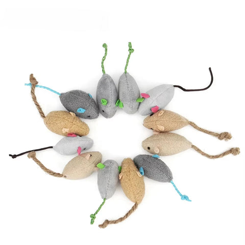 Catnip Mouse Toy Set 3-10 Pcs