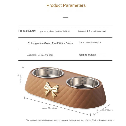 Double Pet Bowl Set – Stainless Steel Feeder