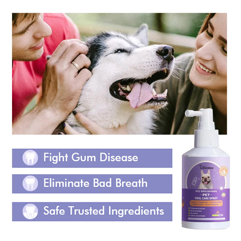 Pet Dental Spray: Fresh Breath and Sparkling Teeth for Dogs and Cats!