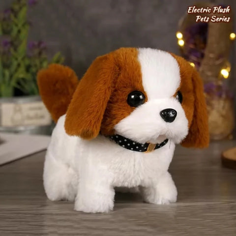 Realisti Robot Puppy Dog Robot Like Real Plush Simulation Smart Dog Children Toy Electric Robot Pet Doll Toddler Christmas Gift