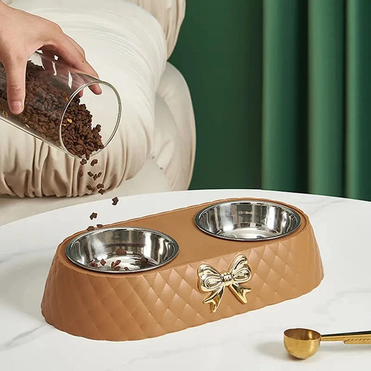 Double Pet Bowl Set – Stainless Steel Feeder