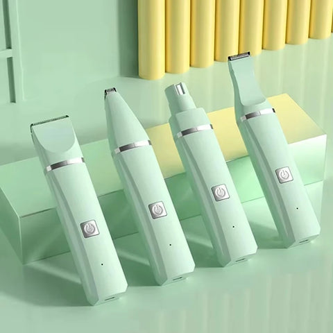 Quiet & Versatile 4-in-1 Paw Trimmer & Nail Grinder Pet Grooming Kit