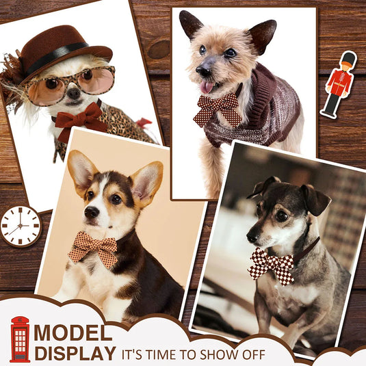50PCS Colorful Dog Bow Tie Set